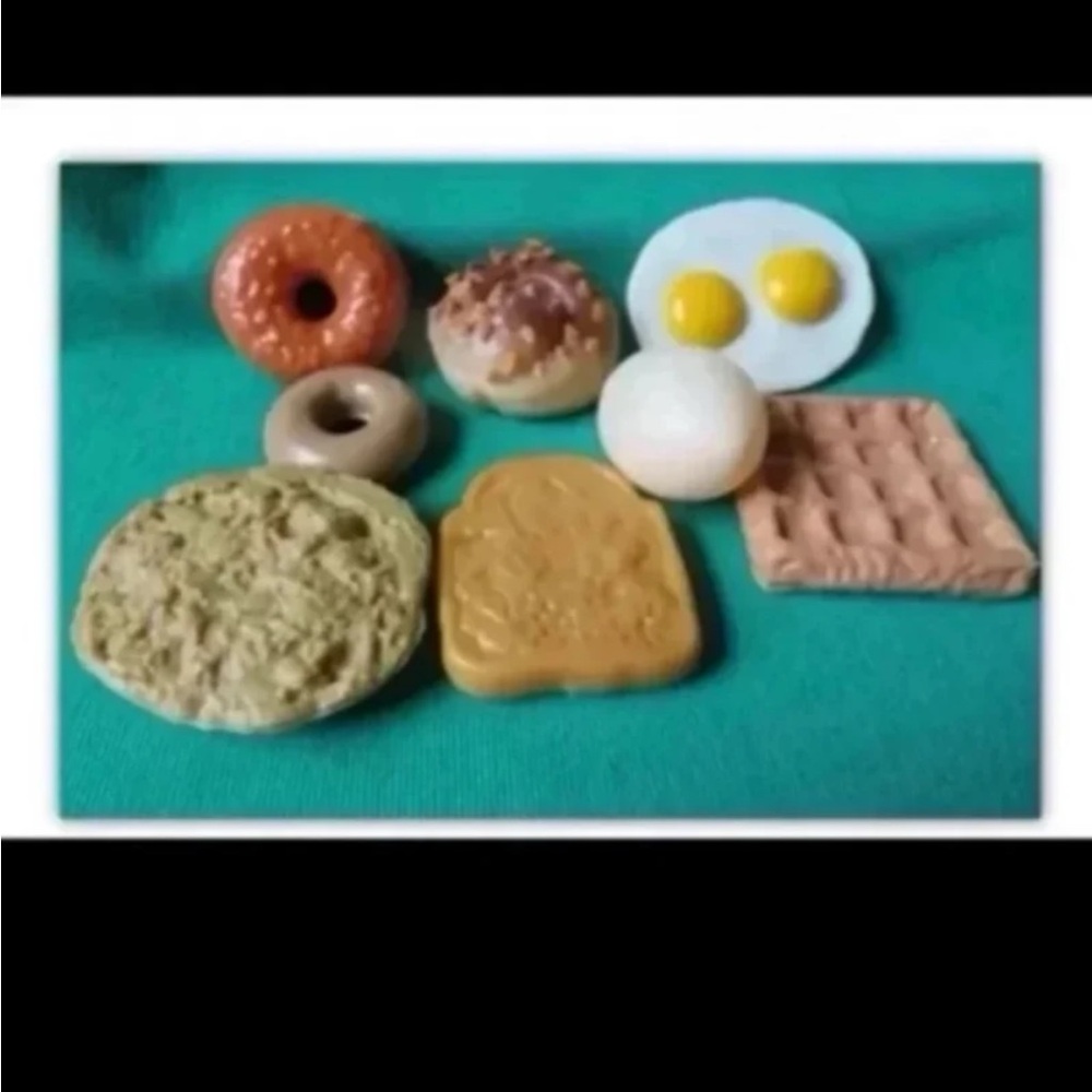 KITCHEN PLAY FOOD BREAKFAST WAFFLE EGG DONUT English MUFFIN Sticky bun MTC